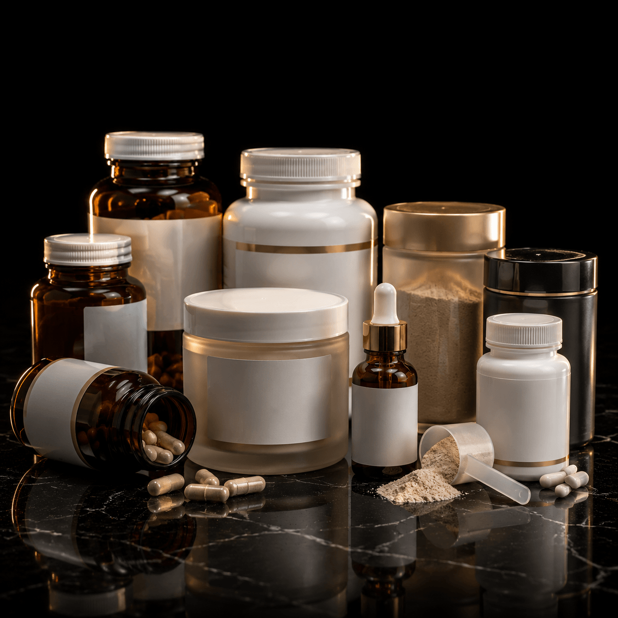 Supplement and food packaging solutions including bottles jars and dropper bottles | Aorui Pack