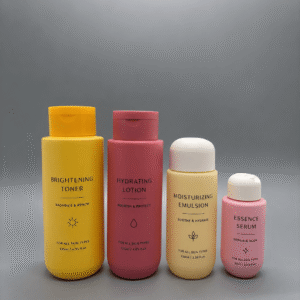 Custom printed lotion bottles in multiple sizes