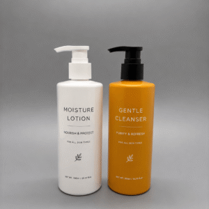 Custom printed lotion pump bottles for personal care packaging